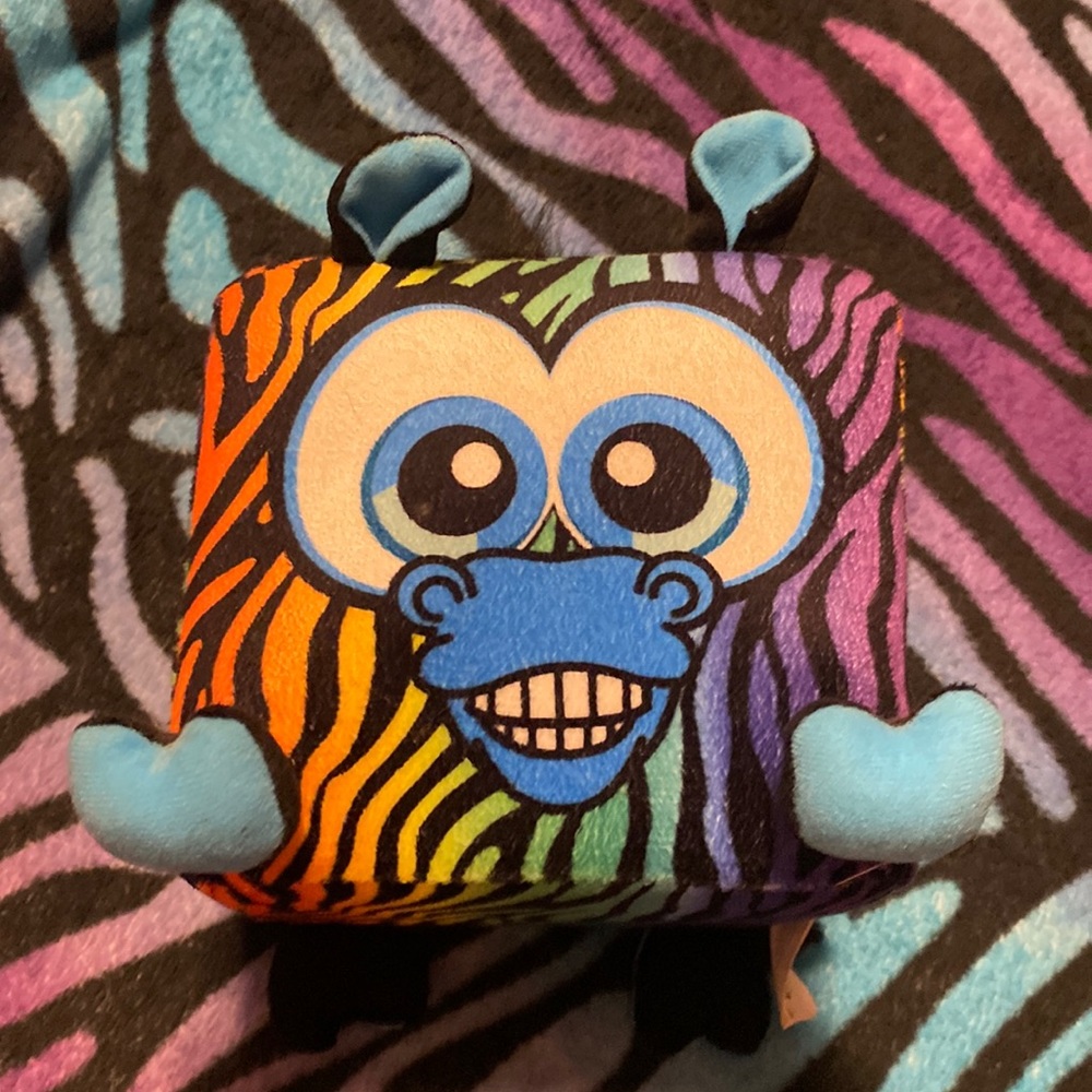 Cube zebra plush